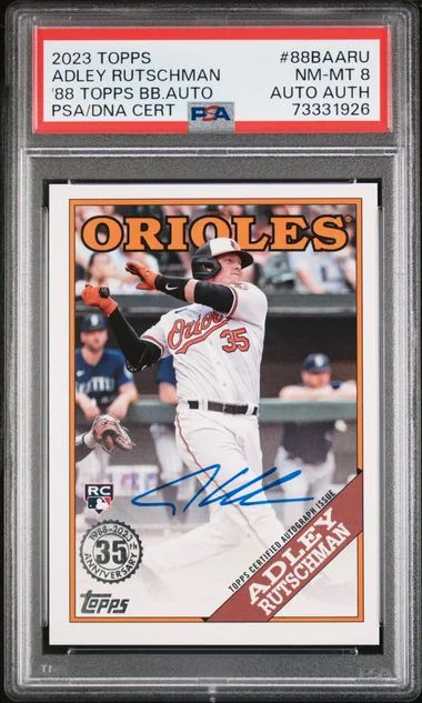 2023 Topps Adley Rutschman 1988 Topps Baseball Autographs #88Baaru card image