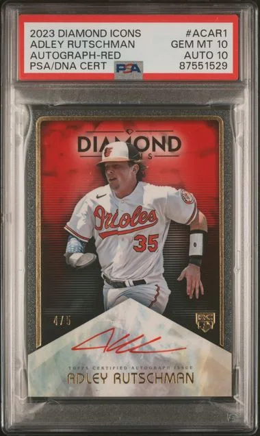 2023 Topps Adley Rutschman Diamond Icons Autographs Red #ACAR1 card image