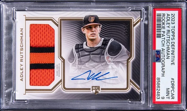 2023 Topps Adley Rutschman Definitive Collection Patch Autograph (RPA) #AR card image