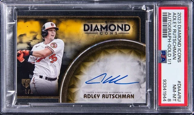 2023 Topps Adley Rutschman Diamond Icons Autograph Gold 1/1 #DIAARU card image