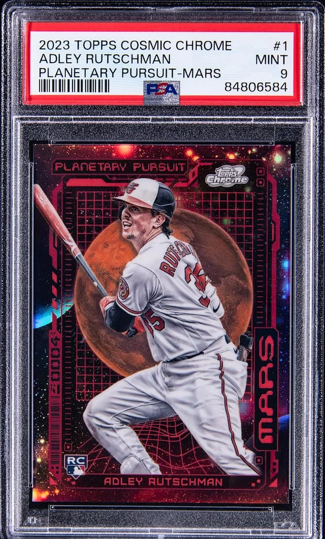 2023 Topps Adley Rutschman Cosmic Chrome Planetary Pursuit Mars #PPMR-1 card image