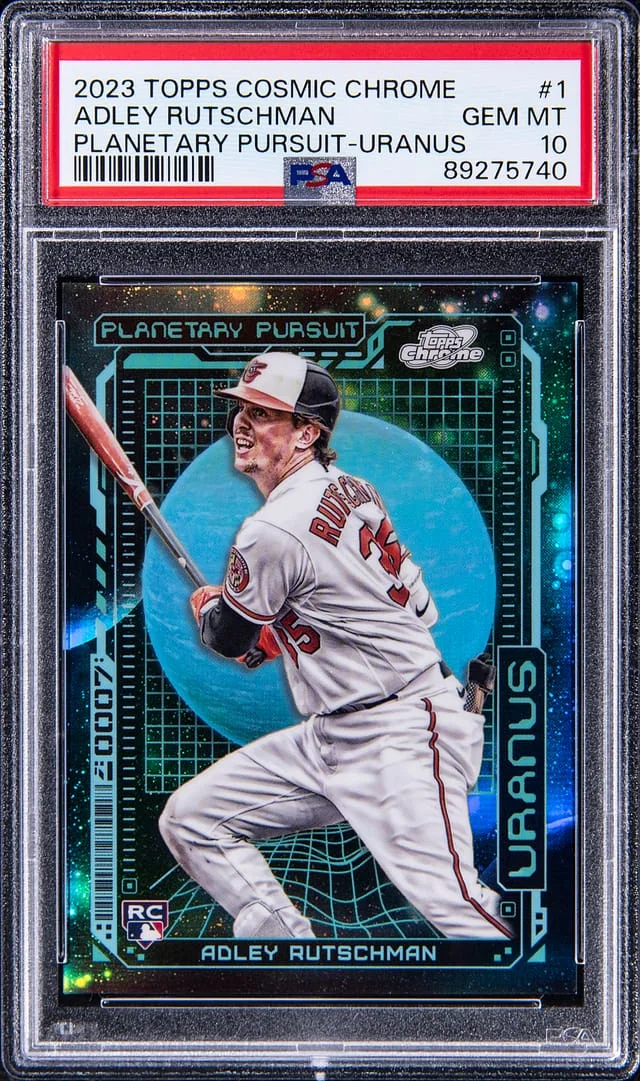 2023 Topps Adley Rutschman Cosmic Chrome Planetary Pursuit Uranus #PPU-1 card image