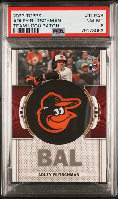 2023 Topps Adley Rutschman Team Logo Commemorative Patch #TL-PAR card image