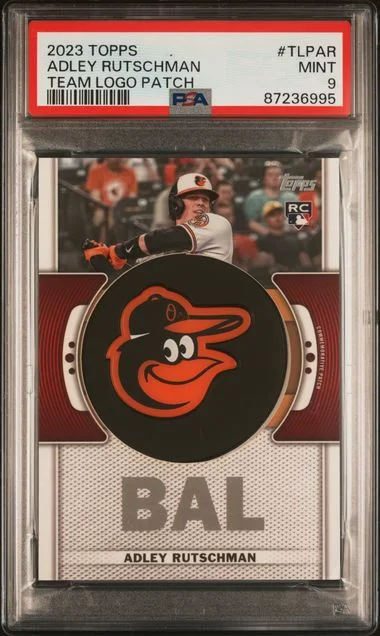 2023 Topps Adley Rutschman Team Logo Commemorative Patch #TLP-AR card image