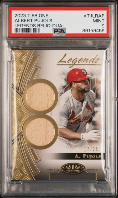 2023 Topps Albert Pujols Game-Used Tier One Legends Relics Dual #T1LRAP card image