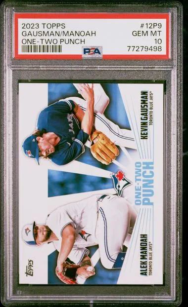 2023 Topps Alek Manoah/Kevin Gausman One-Two Punch #12P9 card image