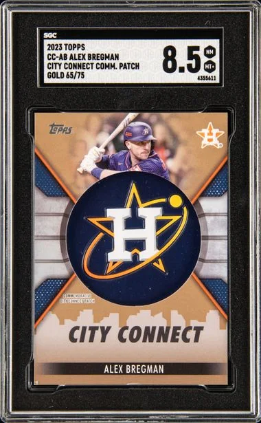 2023 Topps Alex Bregman City Connect Commemorative Patch Gold #CC-AB card image
