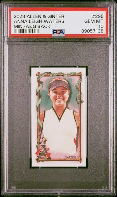 2023 Topps Allen & Ginter Anna Leigh Waters Mini-A&G Back #295 card image