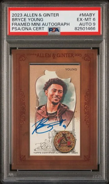 2023 Topps Allen & Ginter Bryce Young Framed Mini Non Baseball Autographs #MABY card image