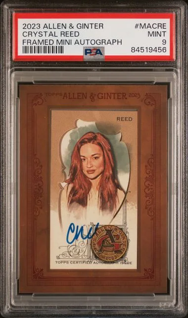 2023 Topps Allen & Ginter Crystal Reed Framed Mini Non Baseball Autographs #MACRE card image