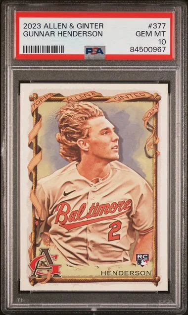 2023 Topps Allen & Ginter Gunnar Henderson #377 card image