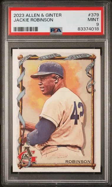 2023 Topps Allen & Ginter Jackie Robinson Mini-Stained Glass #379 card image
