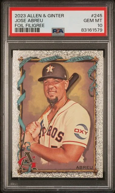2023 Topps Allen & Ginter Jose Abreu Foil Filigree #245 card image
