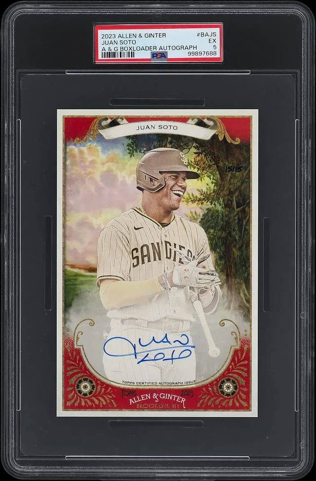 2023 Topps Allen & Ginter Juan Soto Boxloader Autograph #BAJS card image