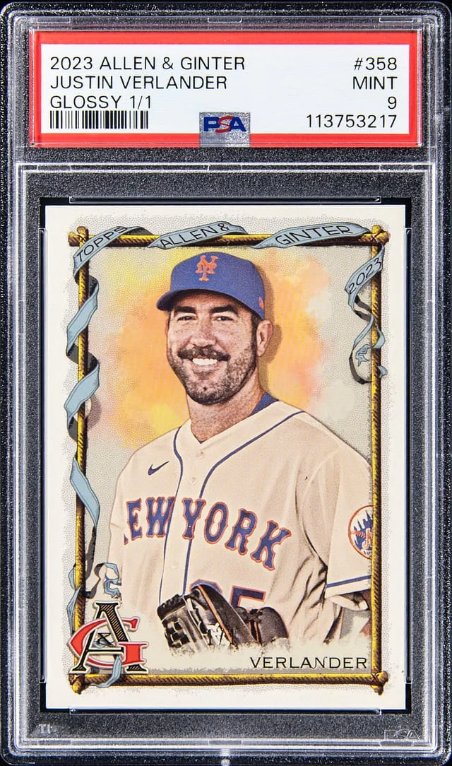 2023 Topps Allen & Ginter Justin Verlander Glossy #358 card image