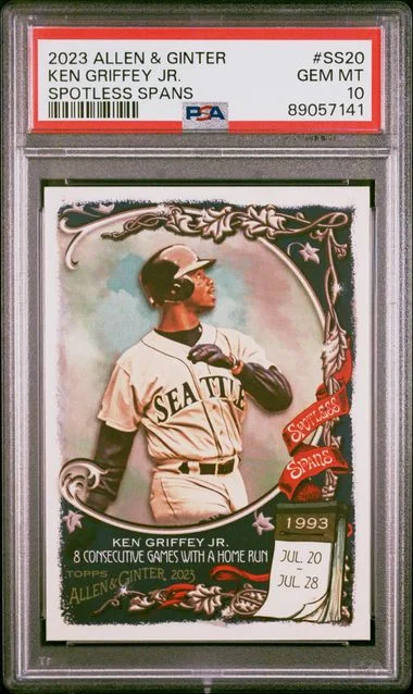 2023 Topps Allen & Ginter Ken Griffey Jr. Spotless Spans #SS20 card image