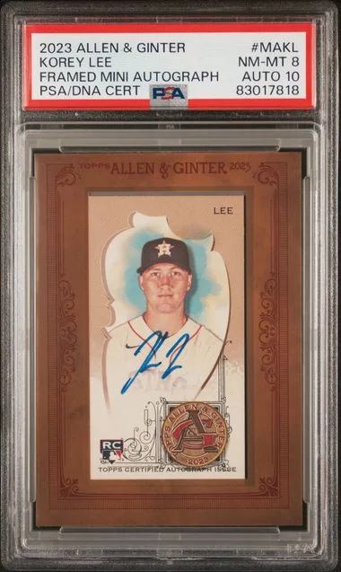 2023 Topps Allen & Ginter Korey Lee Framed Mini Autograph #MA-KL card image