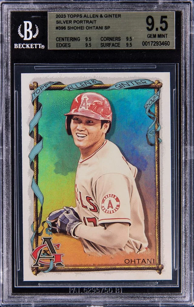 2023 Topps Allen & Ginter Shohei Ohtani Mini-Stained Glass #396 card image