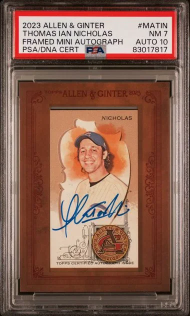 2023 Topps Allen & Ginter Thomas Ian Nicholas Framed Mini Non Baseball Autographs #MA-TIN card image