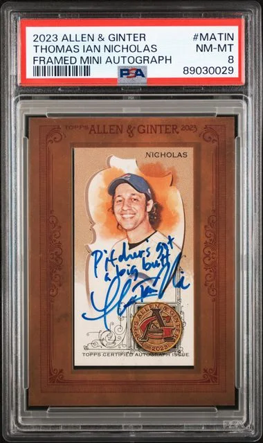 2023 Topps Allen & Ginter Thomas Ian Nicholas Framed Mini Non Baseball Autographs #MATIN card image