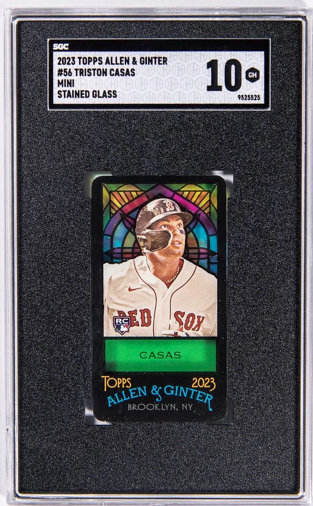 2023 Topps Allen & Ginter Triston Casas Mini Stained Glass #56 card image
