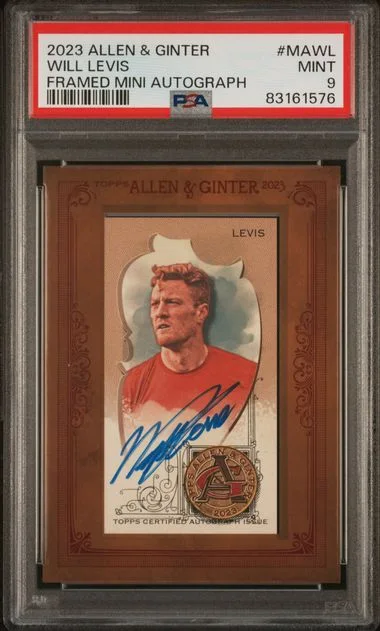 2023 Topps Allen & Ginter Will Levis Framed Mini Non Baseball Autographs #MA-Wl card image