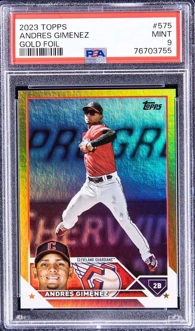 2023 Topps Andres Gimenez Gold Foil #575 card image