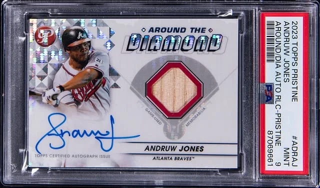 2023 Topps Andruw Jones Pristine The Diamond Autograph Relic #ADR-AJ card image