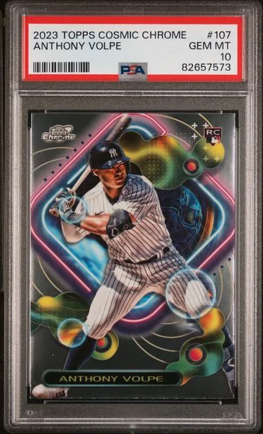 2023 Topps Anthony Volpe Cosmic Chrome #107 card image