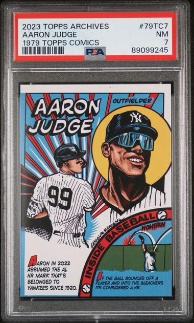 2023 Topps Archives Aaron Judge 1979 Topps Comics #79TC7 card image