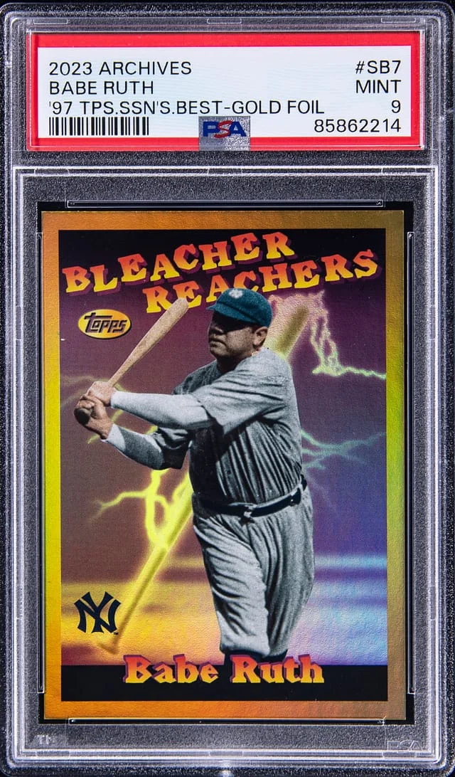2023 Topps Archives Babe Ruth 97 Seasons Best Gold Foil #SB7 card image