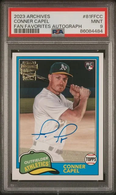 2023 Topps Archives Conner Capel Fan Favorites Autograph #81FFCC card image