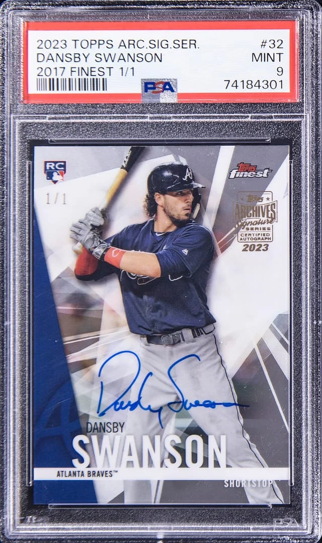 2023 Topps Archives Dansby Swanson Signatures Series #32 card image