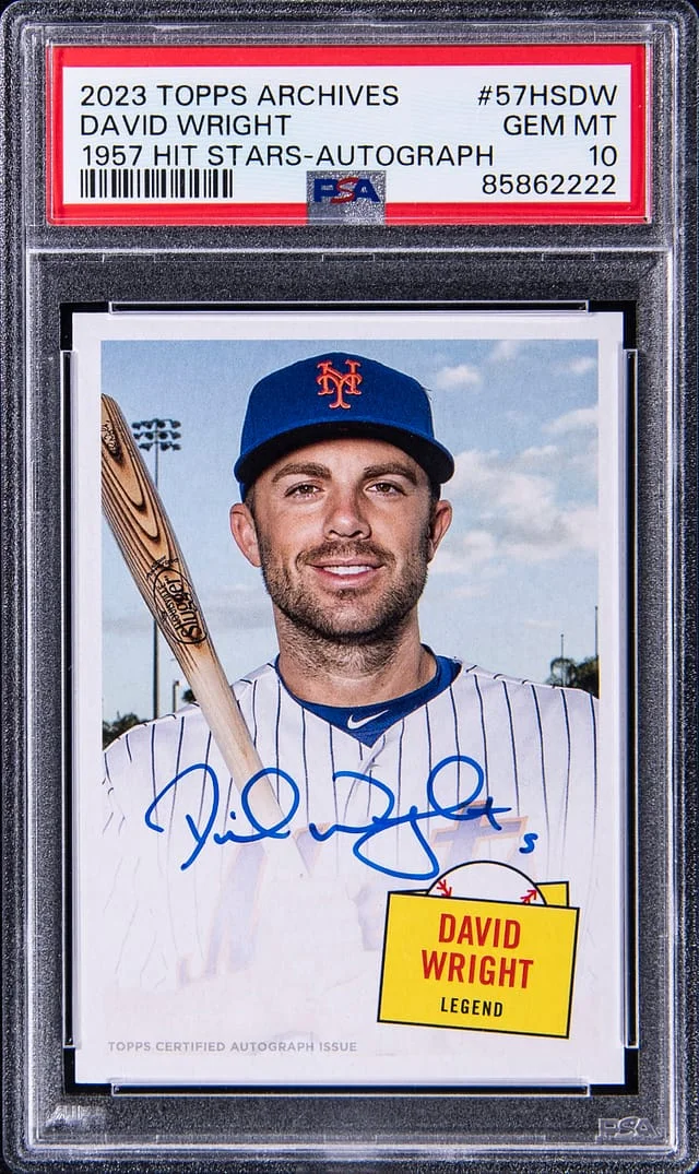 2023 Topps Archives David Wright 1957 Hit Stars Autograph #57HSDW card image