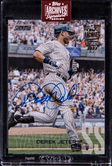 2023 Topps Archives Derek Jeter Signature Stadium Club #275 card image