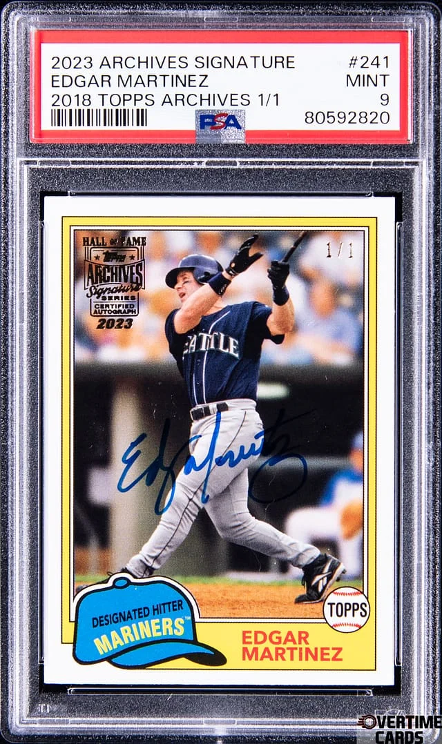 2023 Topps Archives Edgar Martinez Signature 2018 Topps Archives #241 card image
