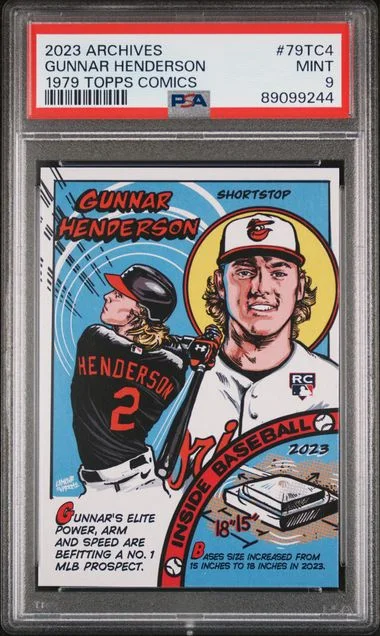 2023 Topps Archives Gunnar Henderson 1979 Topps Comics #79TC4 card image