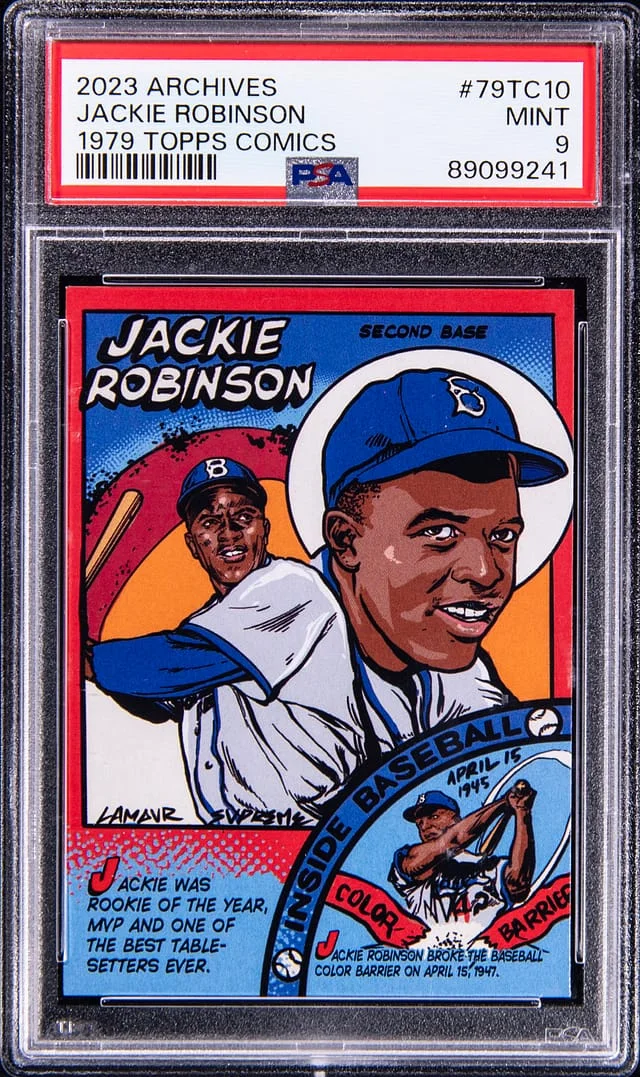 2023 Topps Archives Jackie Robinson 1979 Topps Comics #79TC-10 card image