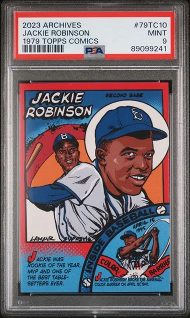 2023 Topps Archives Jackie Robinson 1979 Topps Comics #79TC10 card image