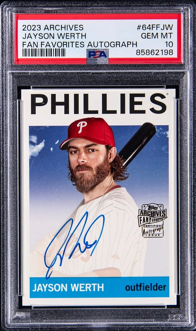 2023 Topps Archives Jayson Werth Fan Favorite Autograph #64FFJW card image