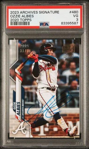 2023 Topps Archives Ozzie Albies 2020 Topps #480 card image