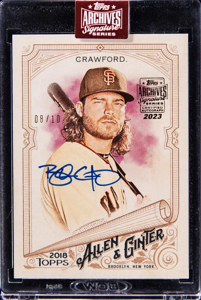 2023 Topps Archives Signature Series Brandon Crawford Allen & Ginter #215 card image