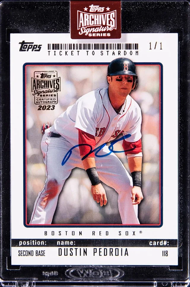 2023 Topps Archives Signature Series Dustin Pedroia #118 card image