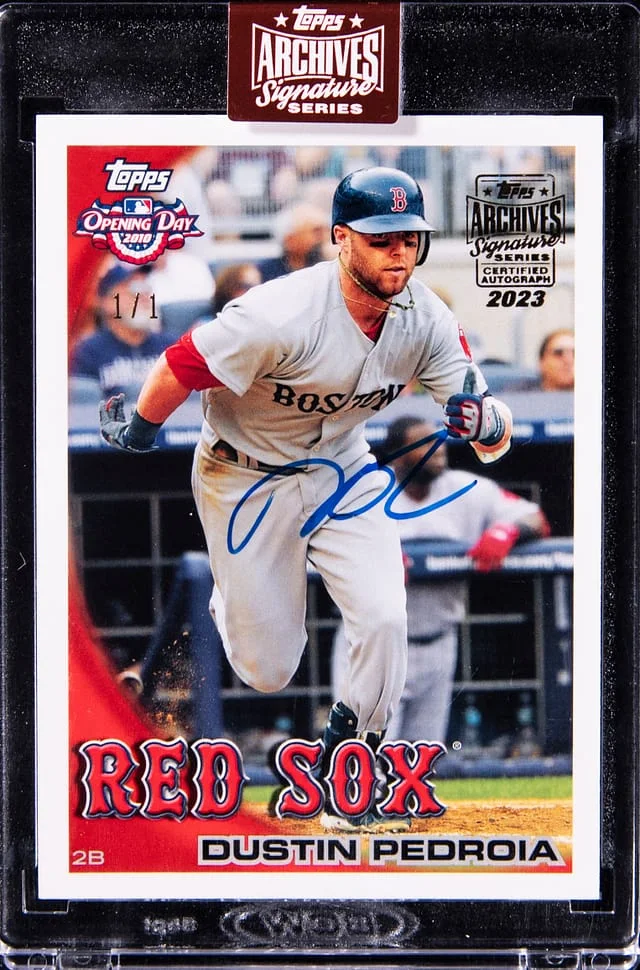 2023 Topps Archives Signature Series Dustin Pedroia #187 card image
