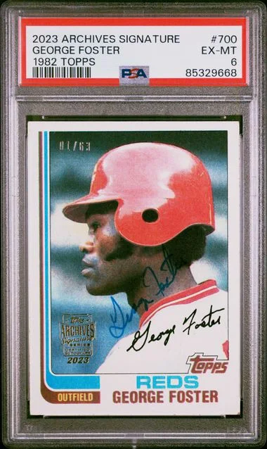 2023 Topps Archives Signature Series George Foster 1982 Topps #700 card image