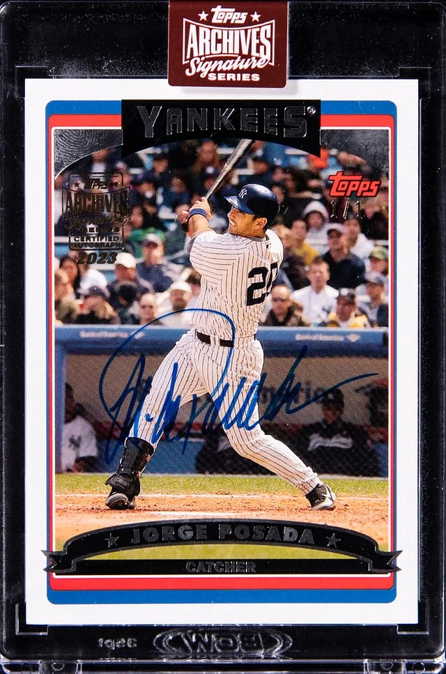 2023 Topps Archives Signature Series Jorge Posada #40 card image