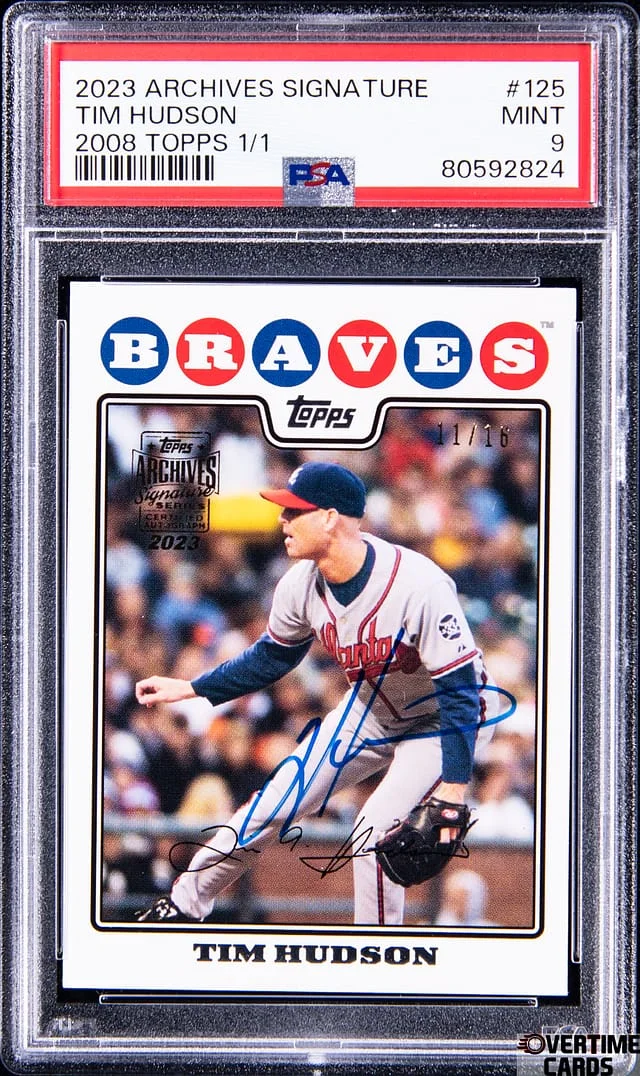2023 Topps Archives Tim Hudson Signature 2008 Topps #125 card image