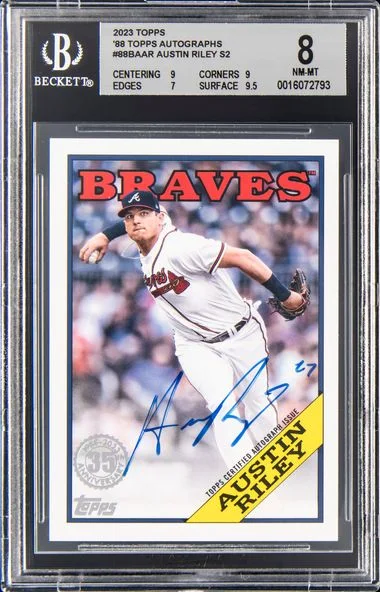 2023 Topps Austin Riley 88 Topps Autographs #88Baar card image