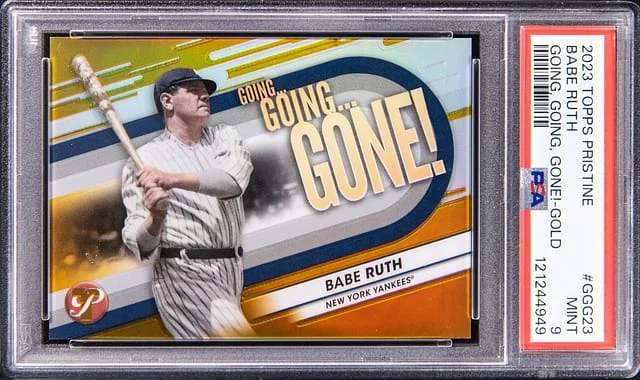 2023 Topps Babe Ruth Pristine Going, Going Gone! Gold #GGG-23 card image
