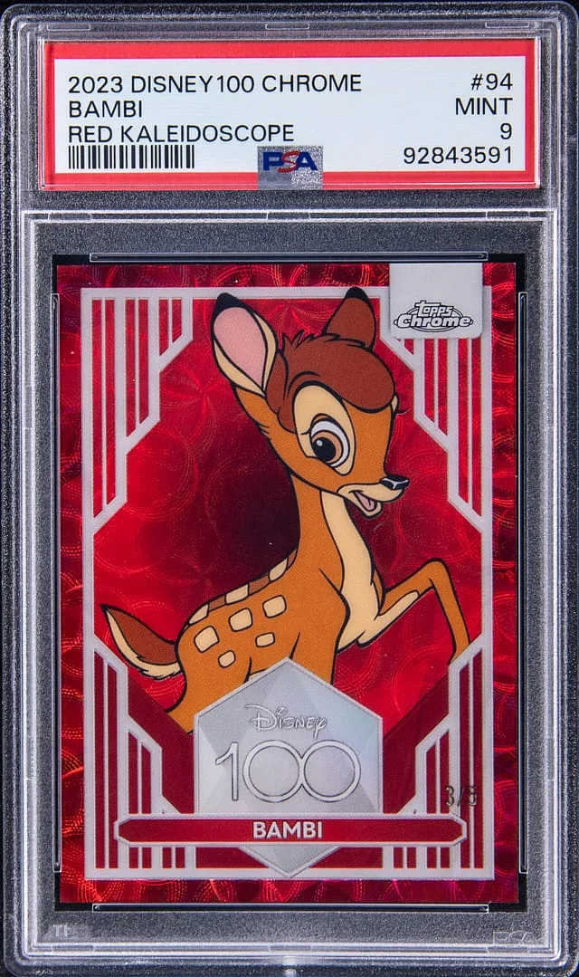 2023 Topps Bambi Disney100 Chrome Red Kaleidoscope #94 card image